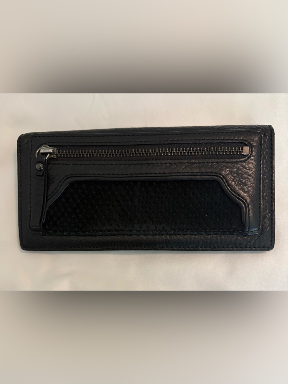 Mimco Black Leather/ Suede Large Woman’s Wallet